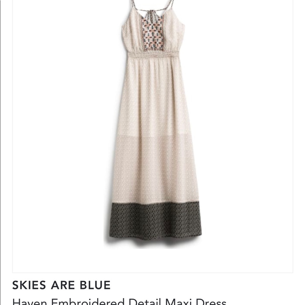 Embroidered maxi dress